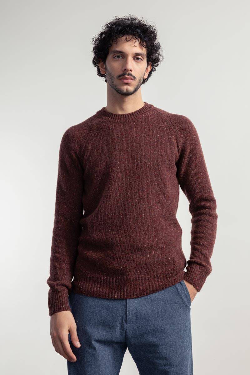 Rifò ALFREDO Maglia Girocollo Unisex Cashmere Rigenerato Italy