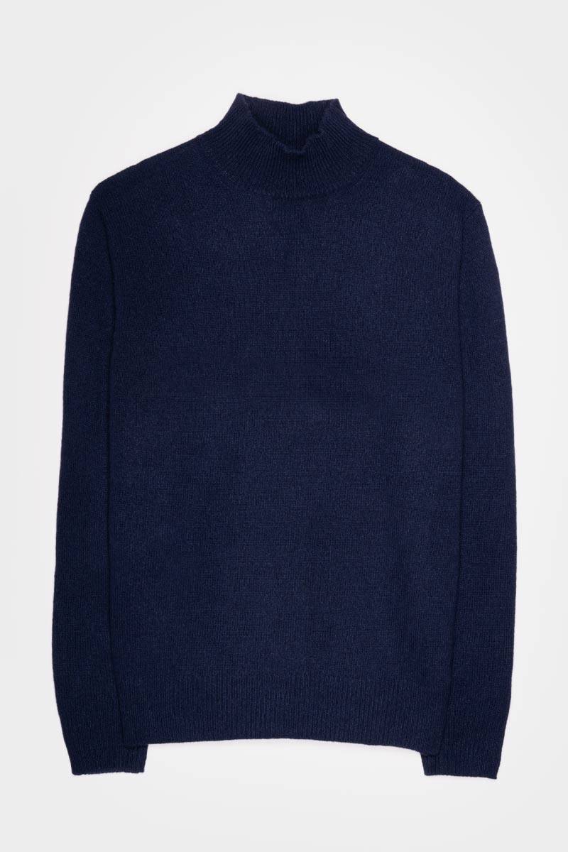 Rifò CLEMENTE Maglia Collo Alto Uomo Cashmere Rigenerato Italia