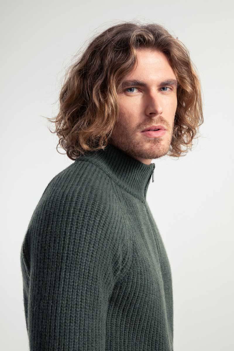 Rifò IPPOLITO Cardigan Uomo Cashmere Rigenerato Nuovo