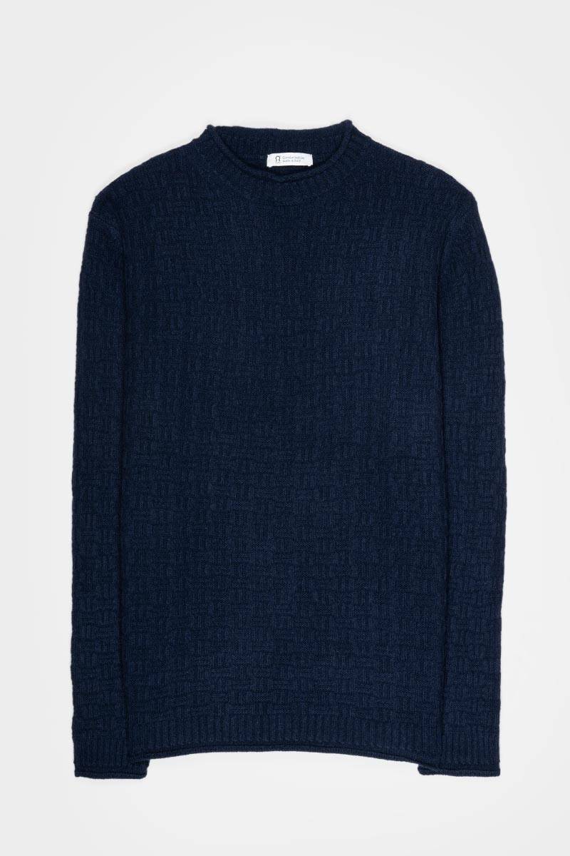Rifò FERNANDO Maglia Uomo Cashmere Rigenerato Qualità