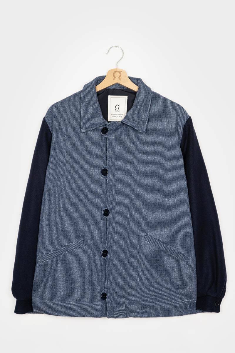 Rifò LEONE Giacca Bomber Unisex Lana Rigenerata Qualità Garantita