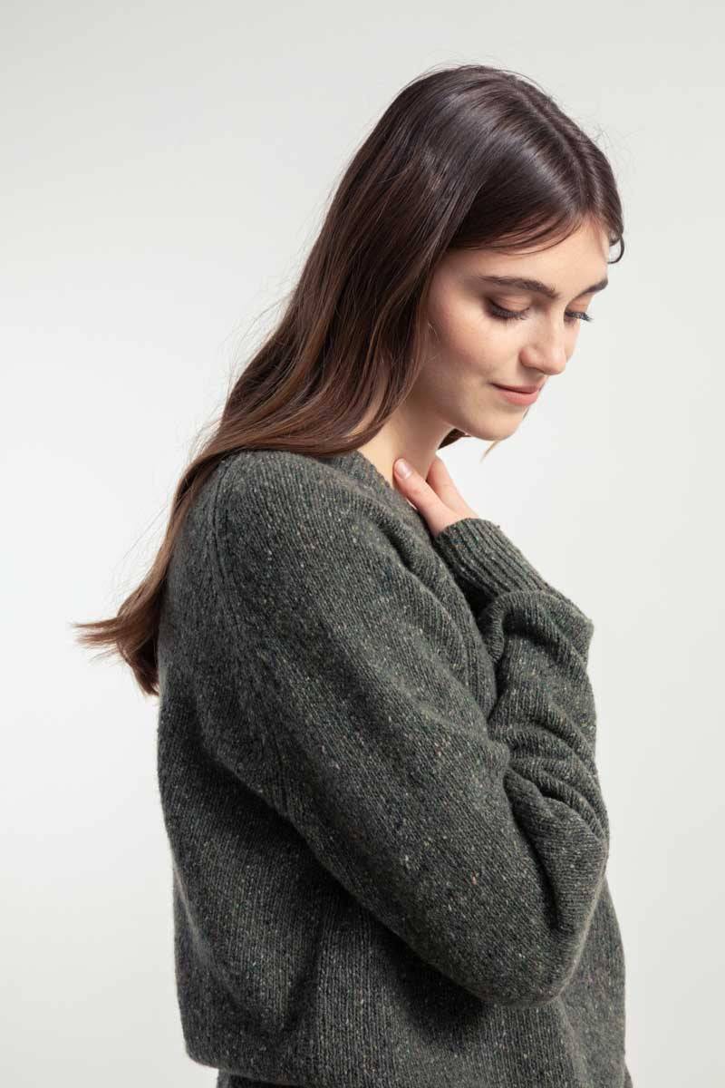 Rifò ALFREDO Maglia Girocollo Unisex Cashmere Rigenerato Hotsell