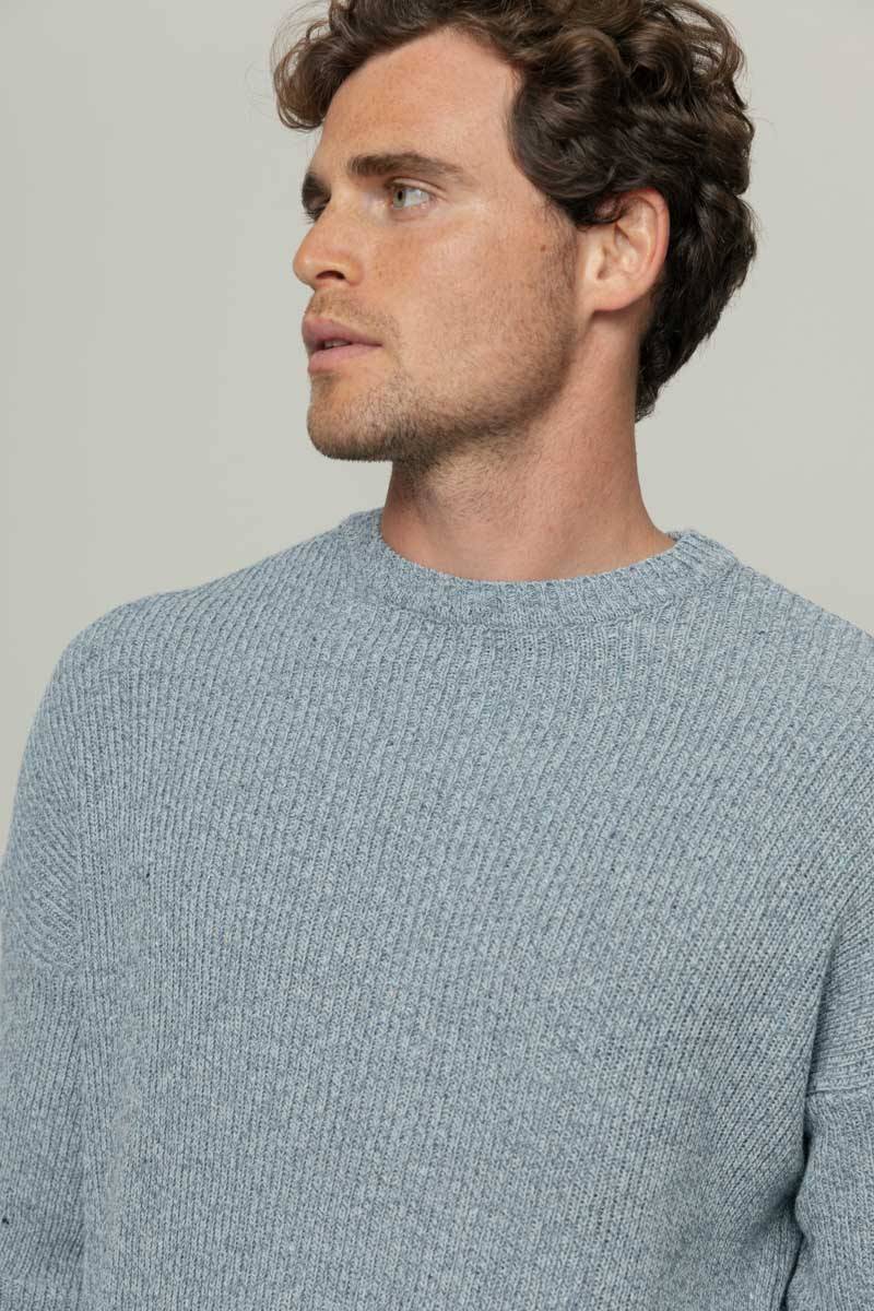 Rifò COSIMO Maglia Uomo Cotone Jeans Rigenerato Vendita Economica