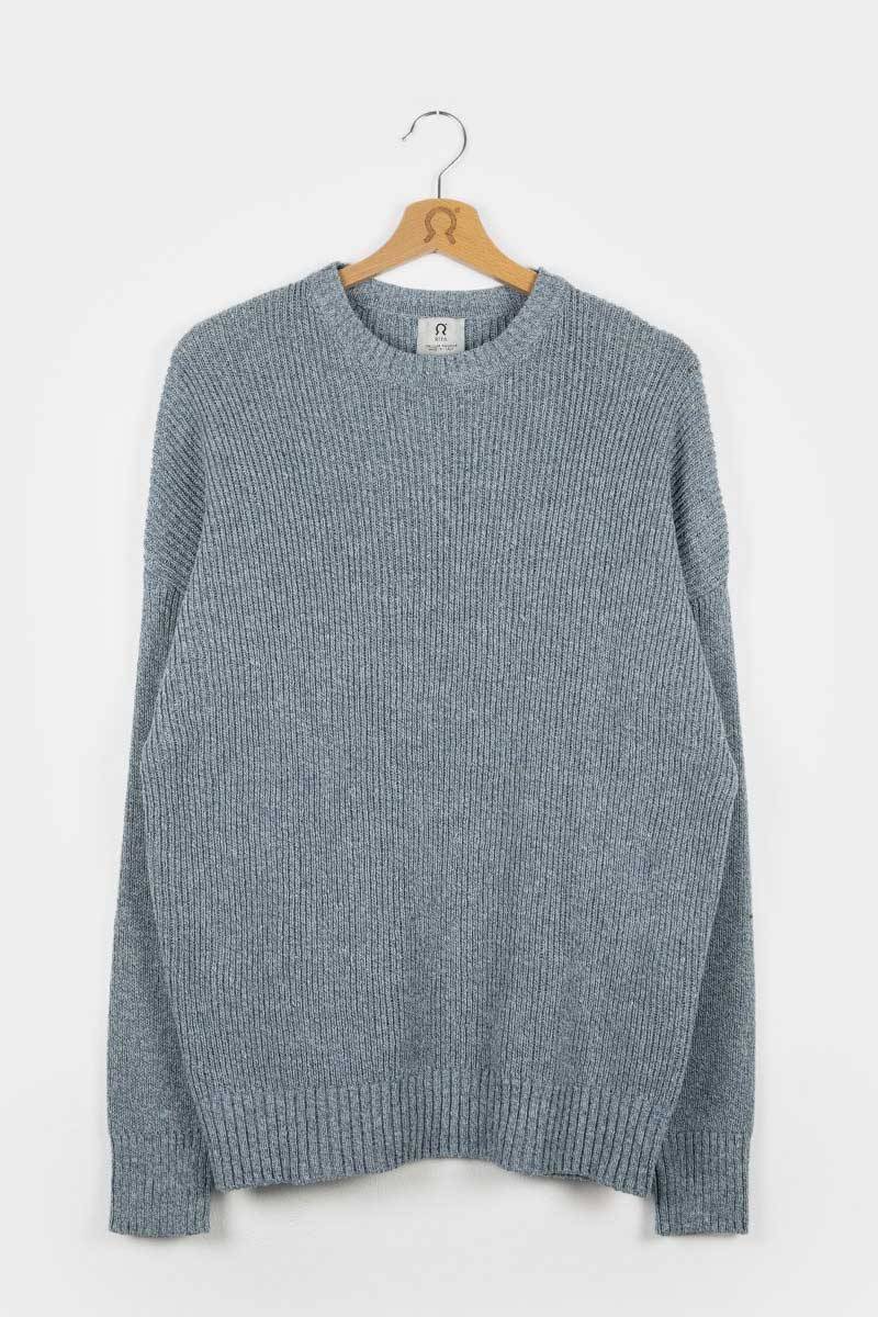 Rifò COSIMO Maglia Uomo Cotone Jeans Rigenerato Vendita Economica
