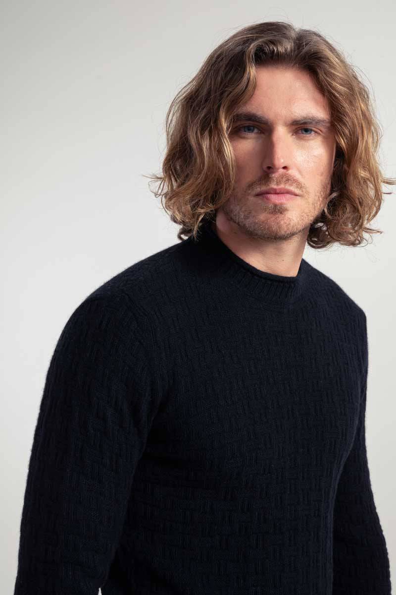 Rifò FERNANDO Maglia Uomo Cashmere Rigenerato Saldi Di Fabbrica