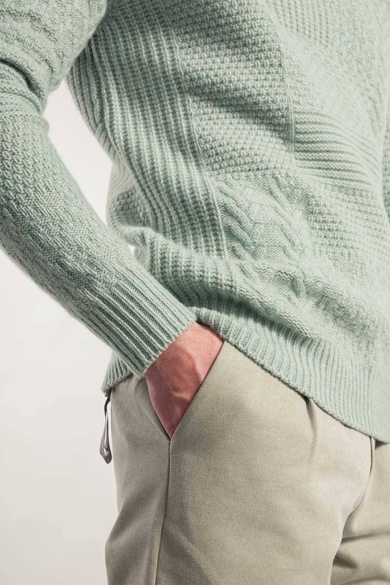 Rifò BARTOLOMEO Maglia Collo Alto Uomo Cashmere Rigenerato Negozio