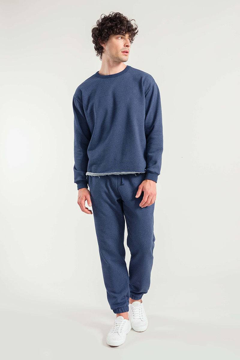 Rifò RAFAEL Felpa Uomo Cotone Jeans Rigenerato Nuova