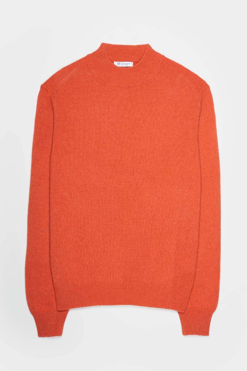 Rifò CLEMENTE Maglia Collo Alto Uomo Cashmere Rigenerato Qualità
