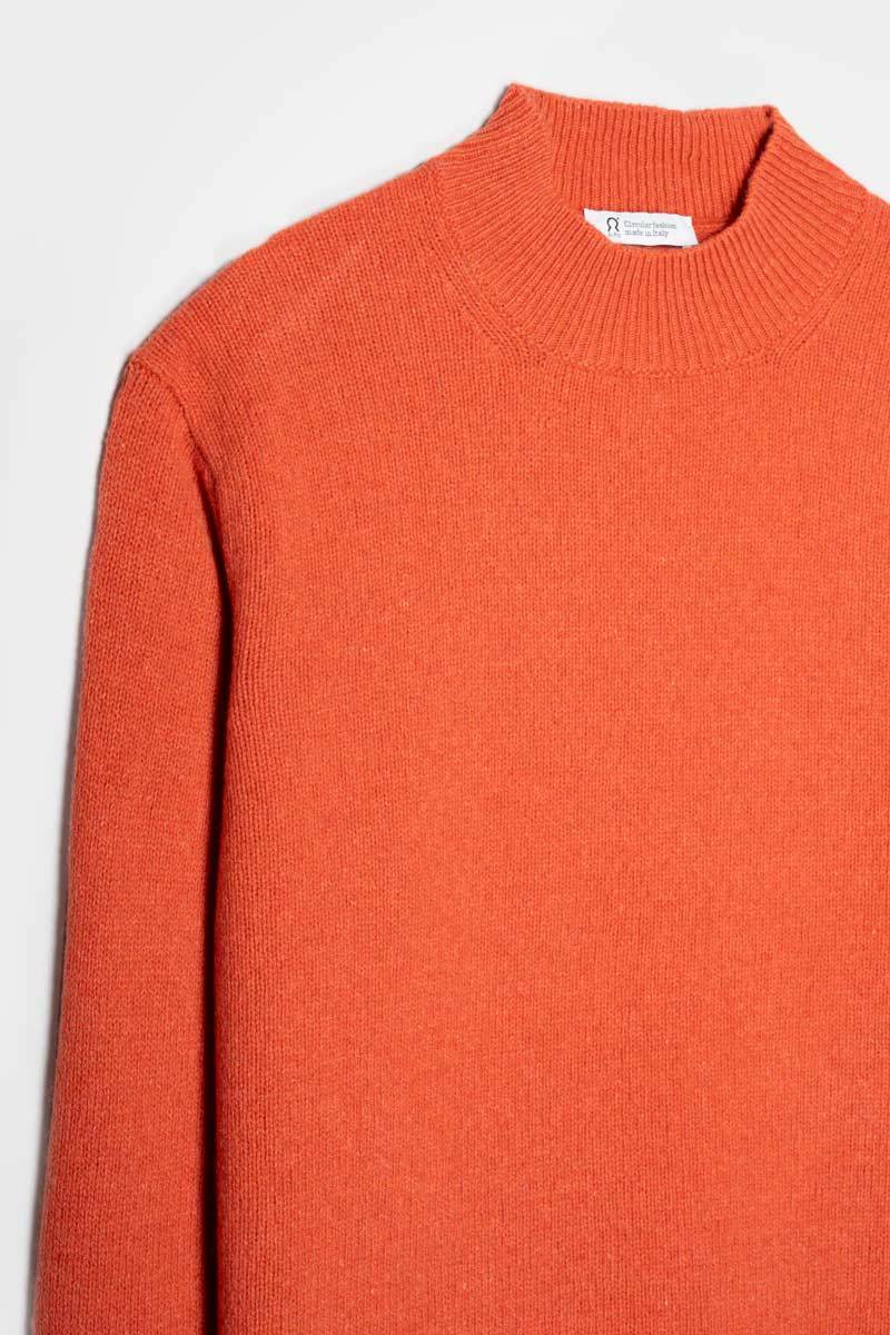 Rifò CLEMENTE Maglia Collo Alto Uomo Cashmere Rigenerato Qualità