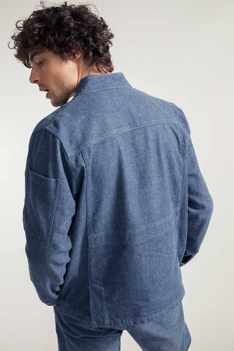 Rifò ENEA Giacca Uomo Jeans Rigenerato Pezzi Unici