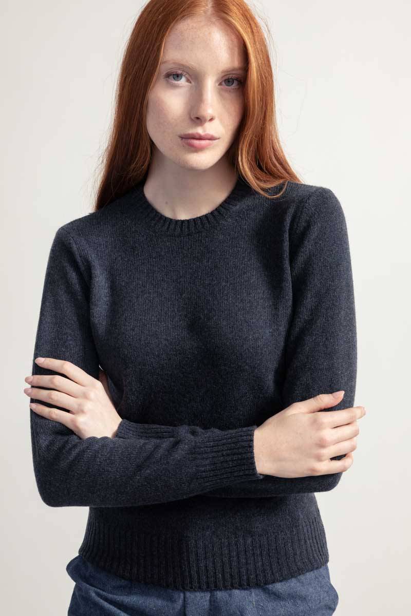 Rifò LAURA Maglia Girocollo Donna Lana Rigenerata Economico