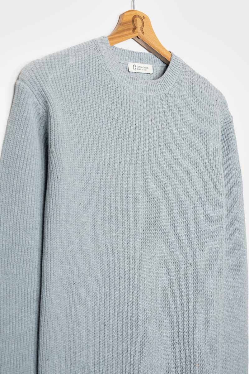 Rifò VITTORIO Maglia Girocollo Uomo Cotone Jeans Rigenerato Acquista Ora