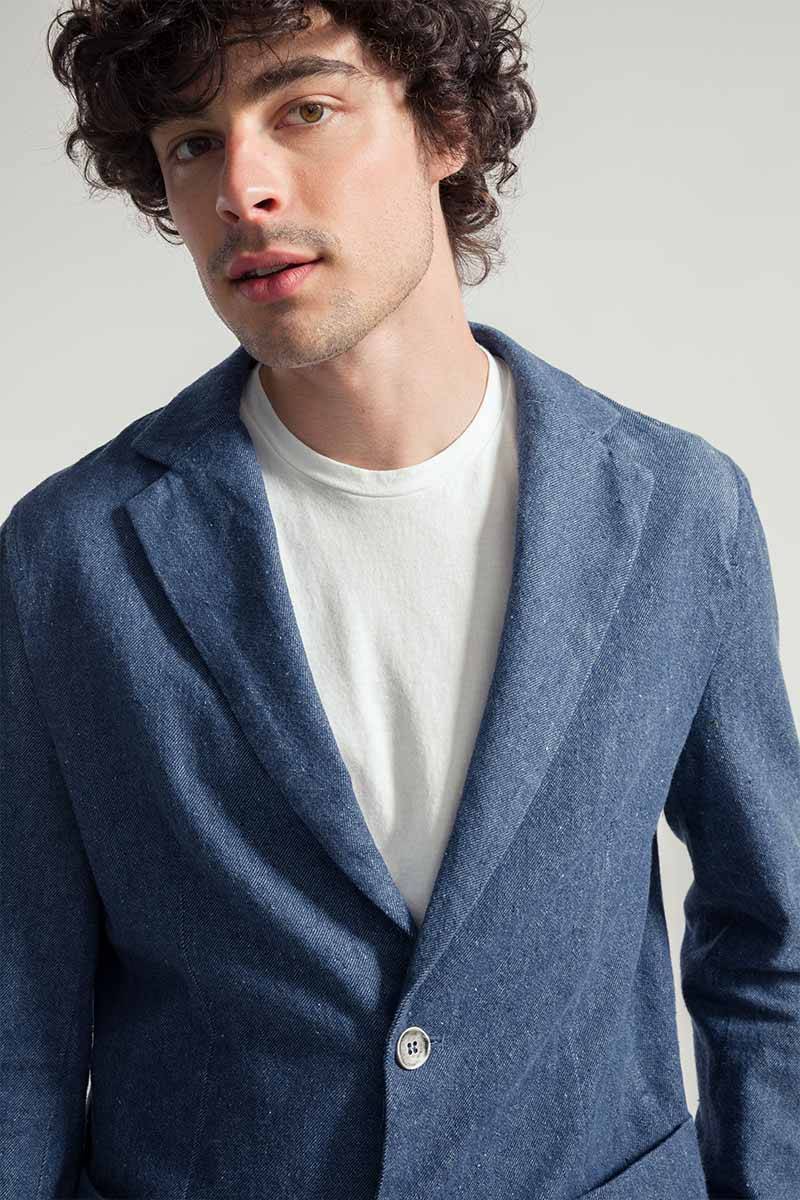 Rifò CURZIO Blazer Uomo Jeans Rigenerato Fino Al -60%