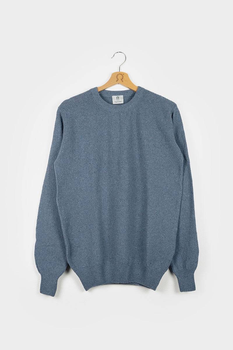 Rifò GINO Maglia Uomo Cotone Jeans rigenerato Prezzo Ridotto
