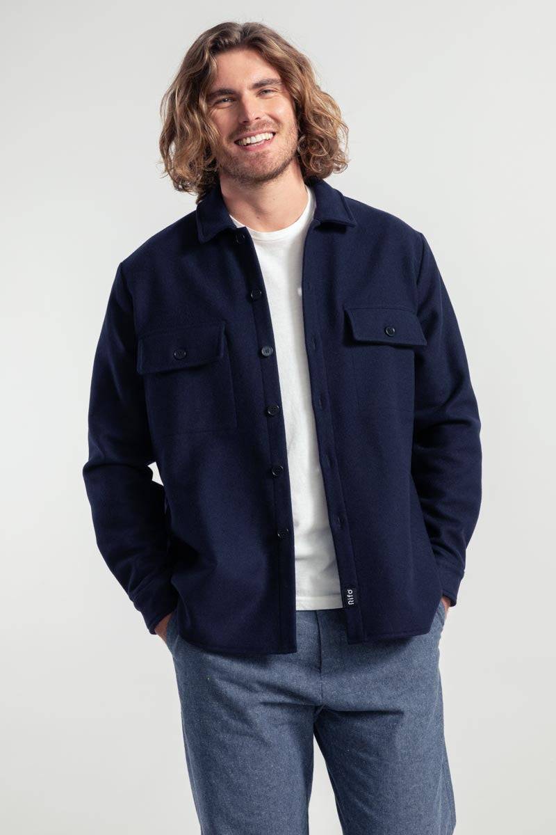 Rifò MARIO Giacca Unisex Lana Rigenerata Presa