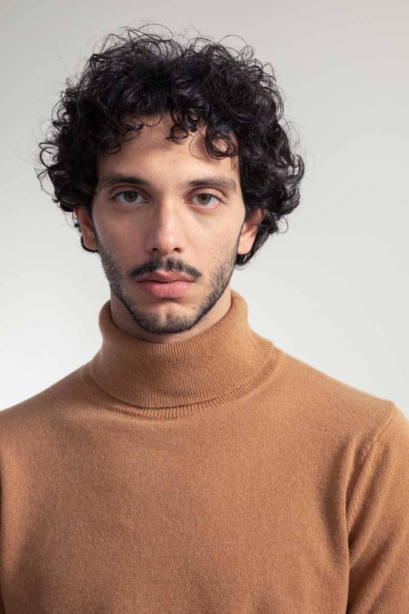 Rifò ALBERTO Maglia Collo Alto Uomo Cashmere Rigenerato Outlet
