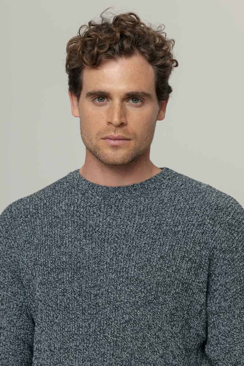 Rifò COSIMO Maglia Uomo Cotone Jeans Rigenerato Offerte