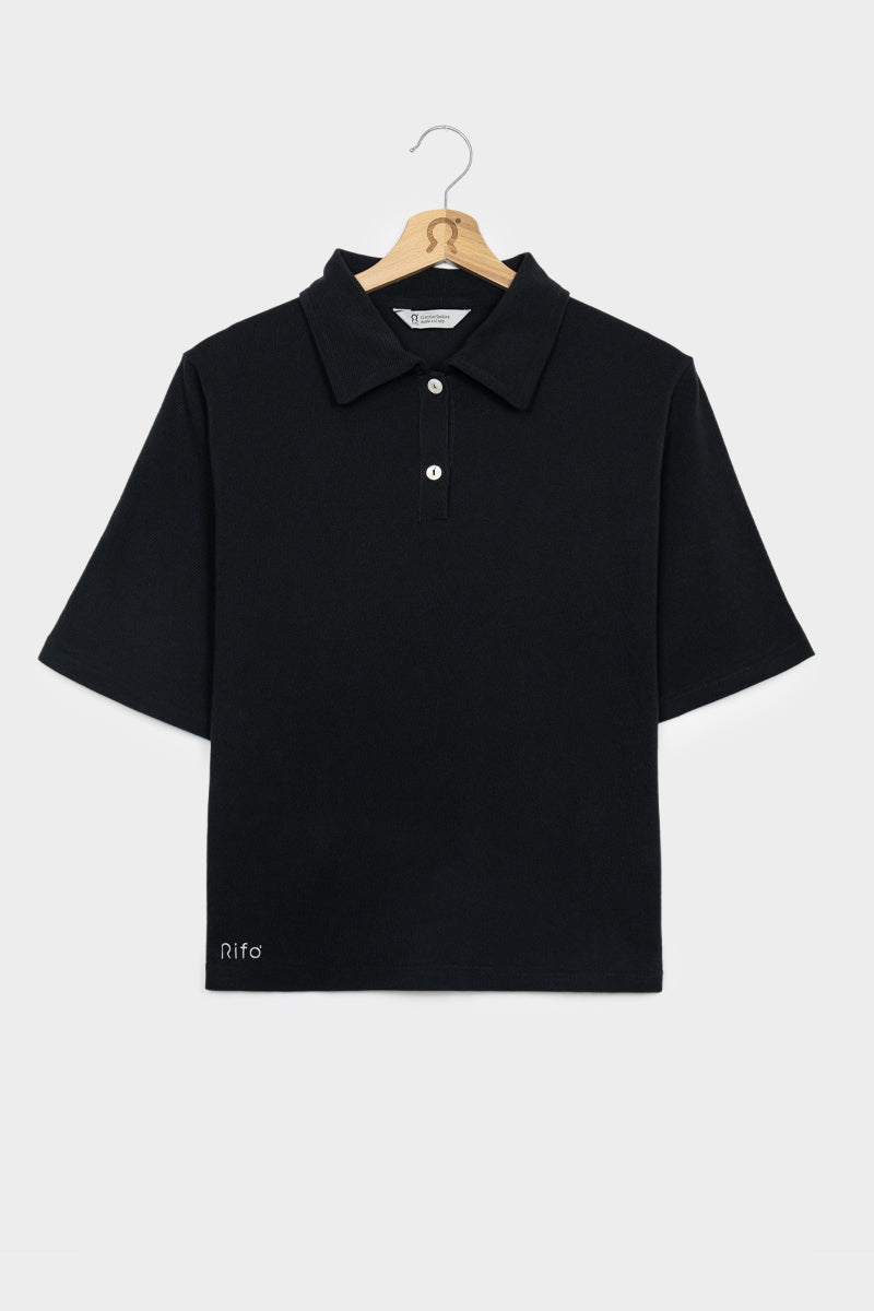 Rifò LUDO Maglia Polo Donna Cotone Rigenerato Nuovo