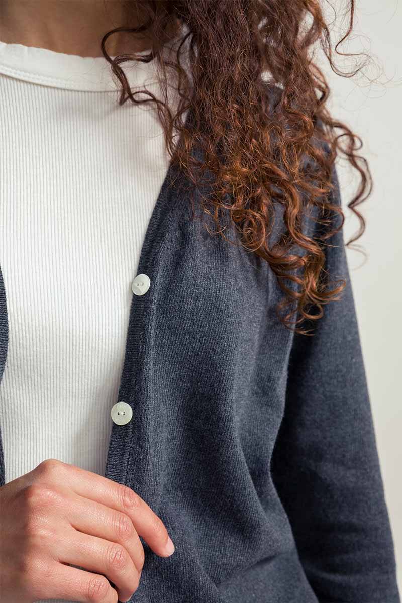 Rifò LUCIA Cardigan Donna Cotone Rigenerato Ultimi tre giorni