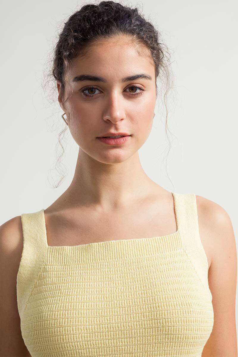 Rifò SOLE Canotta Spalla Larga Donna Cotone Rigenerato Promozione Limitata