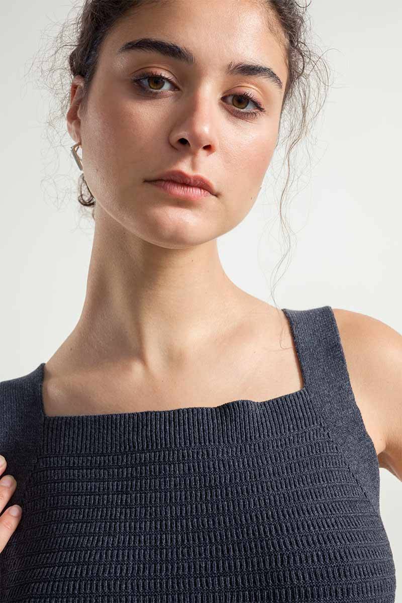 Rifò SOLE Canotta Spalla Larga Donna Cotone Rigenerato Fino Al -60%