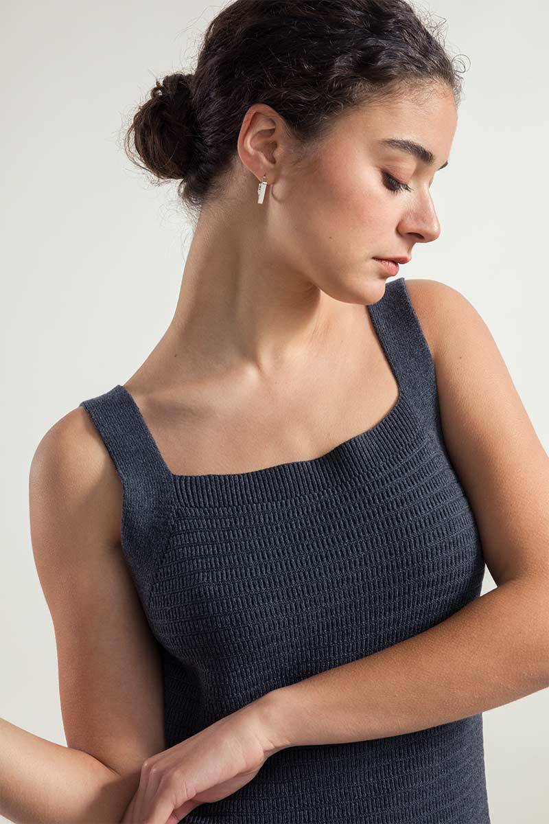 Rifò LUNA Abito Tubino in Maglia Donna Cotone Rigenerato Affare Del Giorno