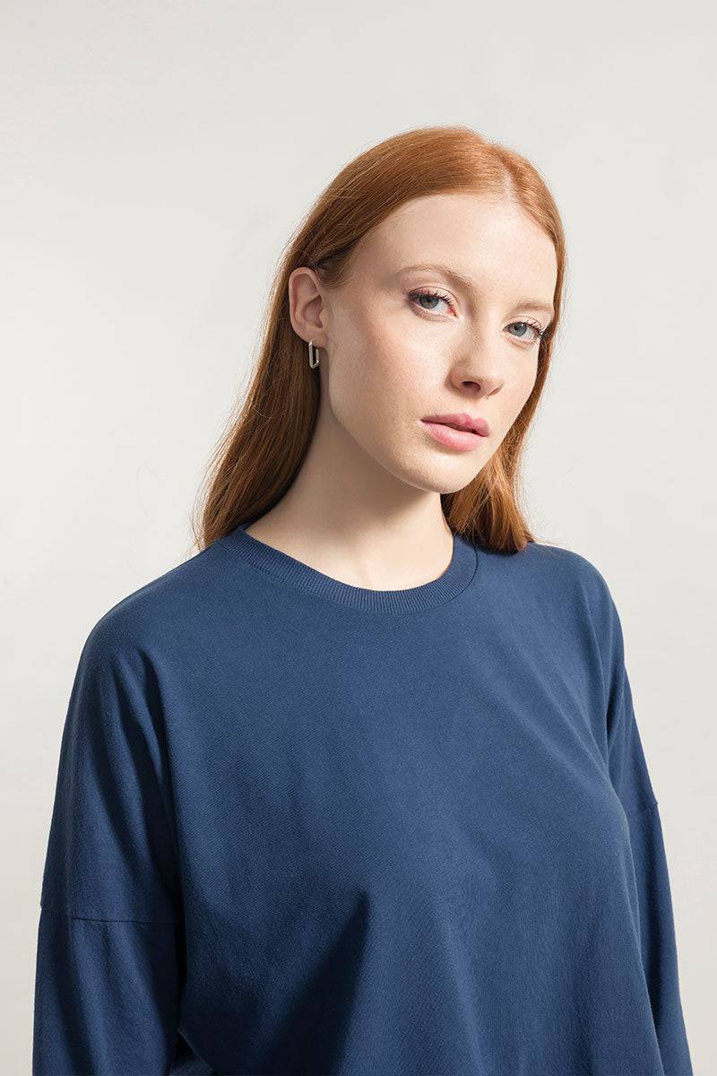 Rifò ZOE Maglia Maniche Lunghe Donna Cotone Rigenerato Vendite Flash