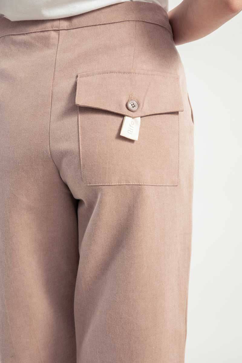 Rifò NOVILIA Pantaloni Donna Cotone Rigenerato Nuova
