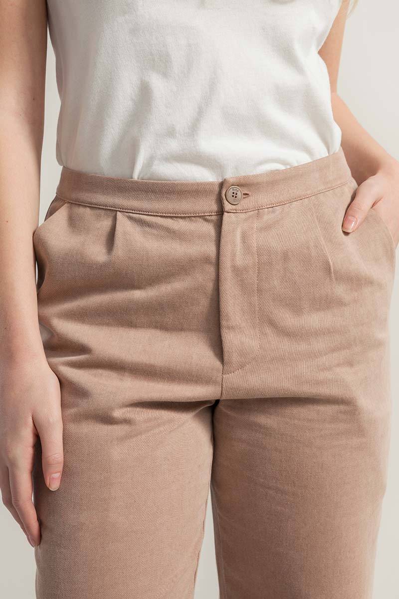 Rifò NOVILIA Pantaloni Donna Cotone Rigenerato Nuova