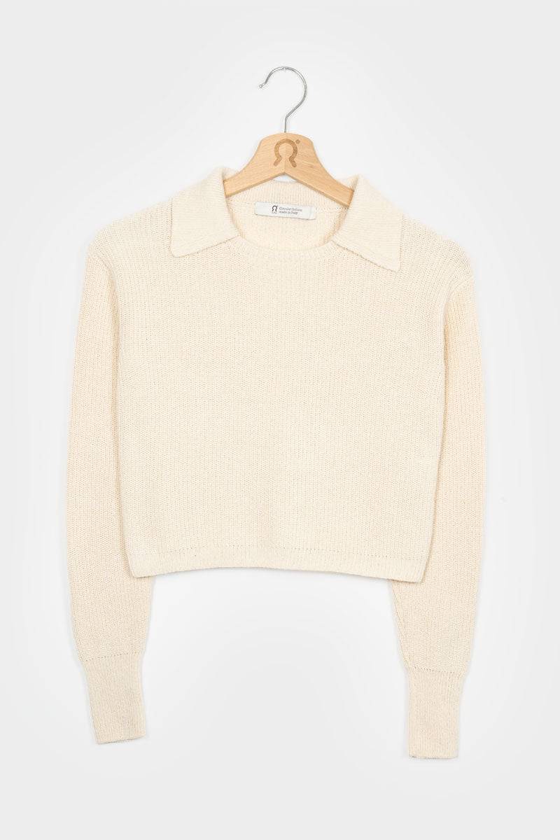 Rifò OLIVIA Maglia Donna Cotone Rigenerato Italia