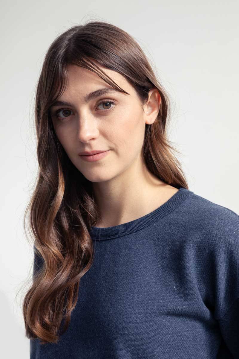 Rifò MARY Felpa Donna Cotone Jeans Rigenerato Negozi Online