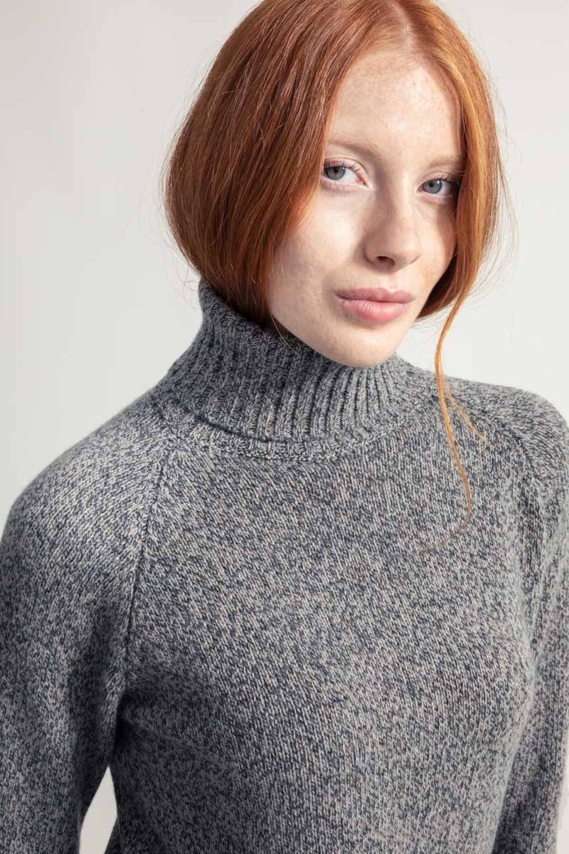 Rifò SUSANNA Maglia Collo Alto Donna Cashmere Rigenerato Fino Al -60%