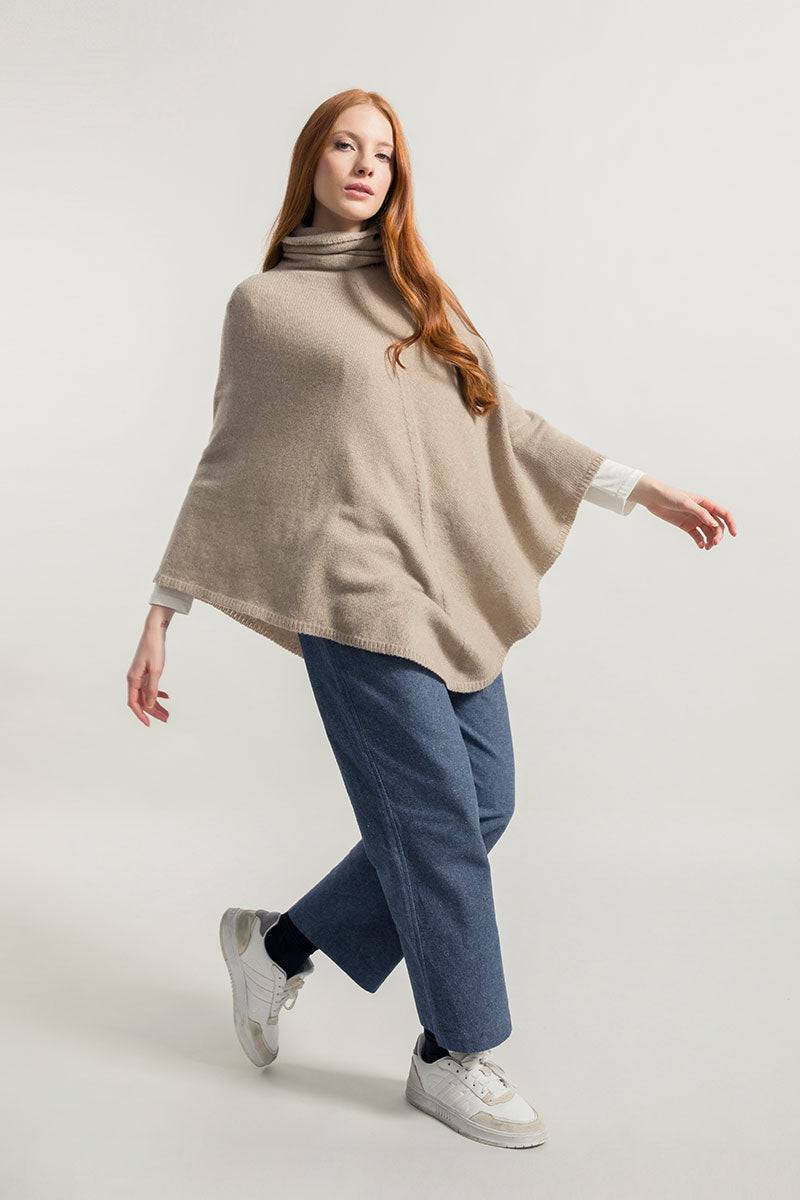 Rifò ELISABETTA Poncho Donna Cashmere Rigenerato Novità