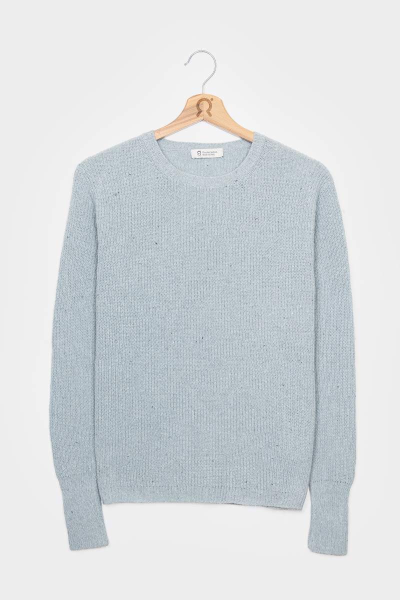 Rifò RACHELE Maglia Girocollo Donna Cotone Jeans Rigenerato Offerte