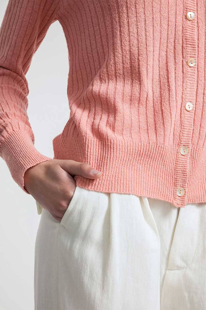 Rifò REALMA Cardigan Seta Rigenerata Tinture Naturali In Linea