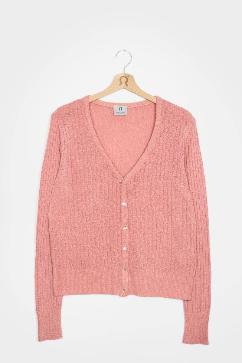 Rifò REALMA Cardigan Seta Rigenerata Tinture Naturali In Linea