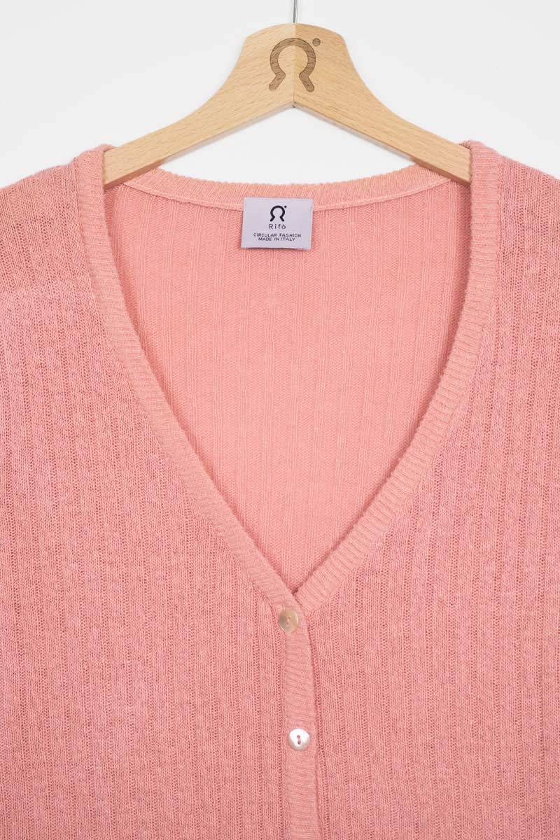Rifò REALMA Cardigan Seta Rigenerata Tinture Naturali In Linea