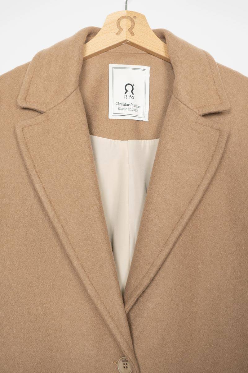 Rifò MARA Cappotto Donna Lana Rigenerata Spedizione Gratuita