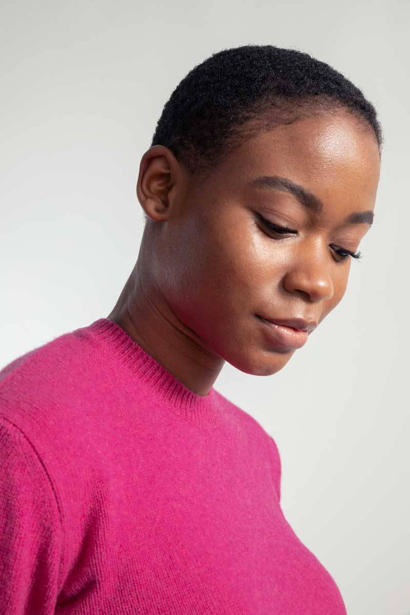 Rifò EDDA Maglia Donna Cashmere Rigenerato Soddisfazione Garantita