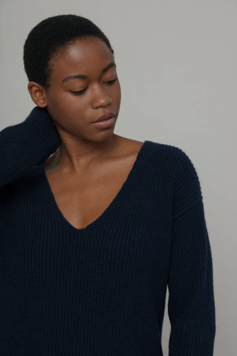 Rifò ESTER Maglia Scollo a V Donna Cashmere Consegna Veloce