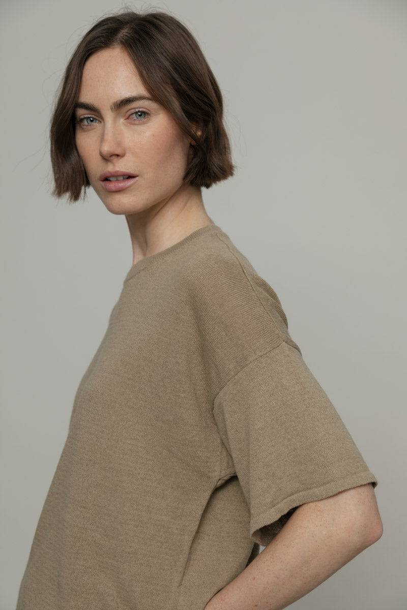 Rifò FEBE T-Shirt Lino Riciclato Donna Offerte