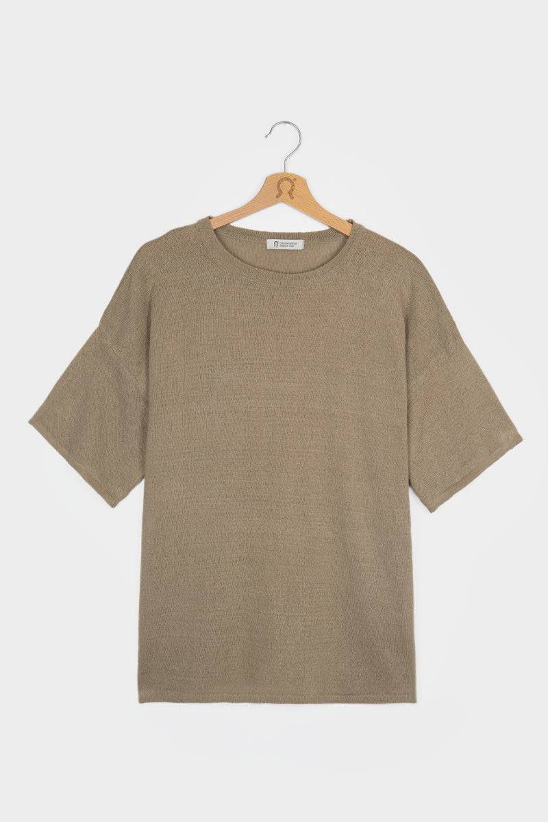 Rifò FEBE T-Shirt Lino Riciclato Donna Offerte