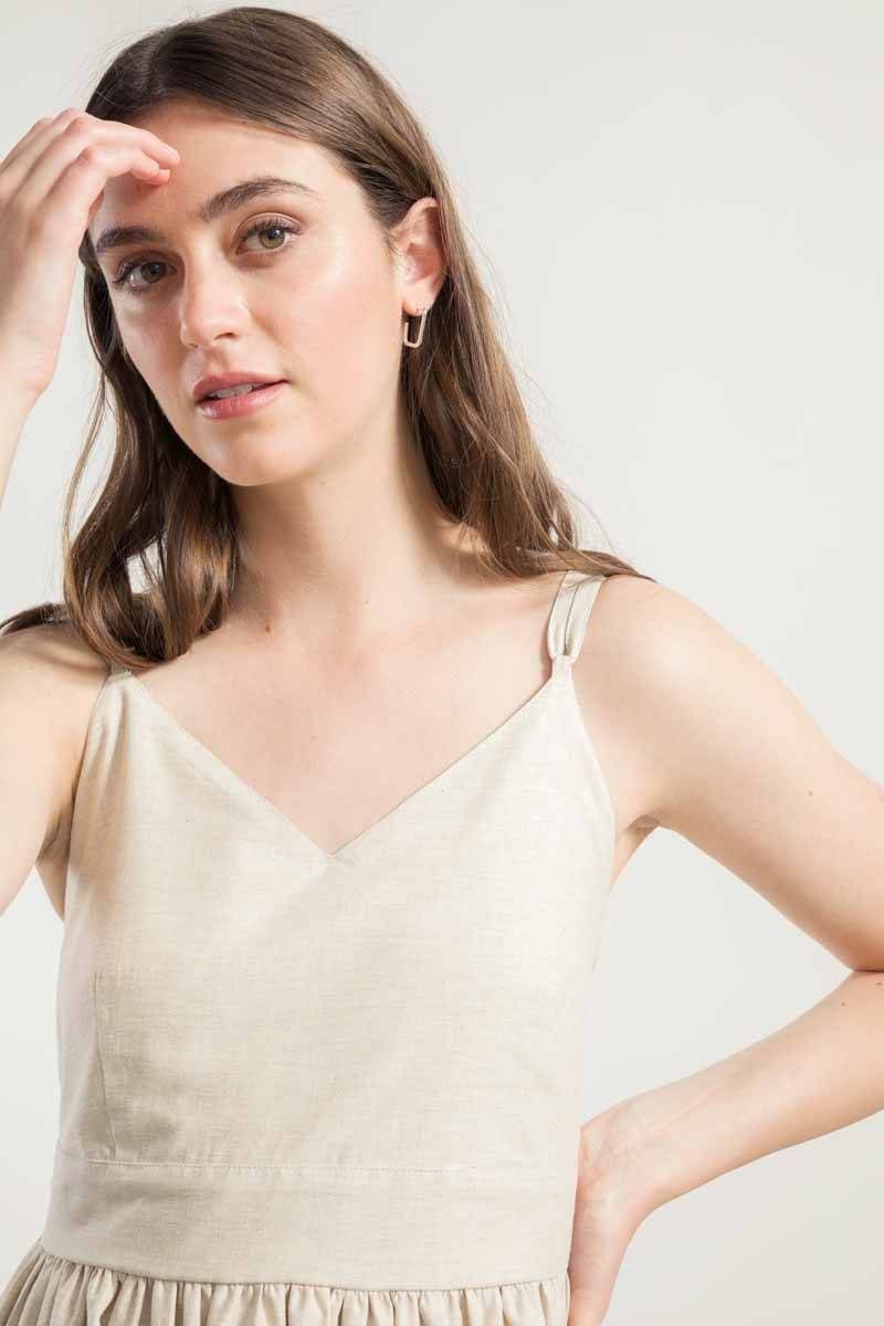 Rifò GIADA Vestito Lungo Donna Cotone Rigenerato Vendita Calda