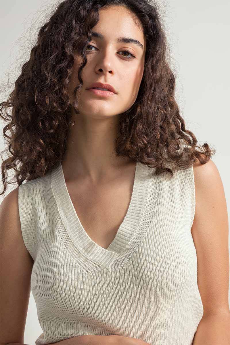 Rifò GAIA Canotta Donna Seta Rigenerata Vendite Flash