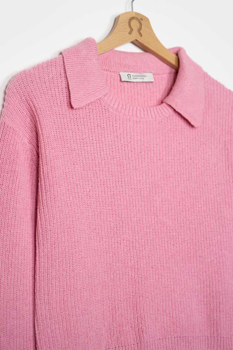 Rifò OLIVIA Maglia Donna Cotone Rigenerato Italy