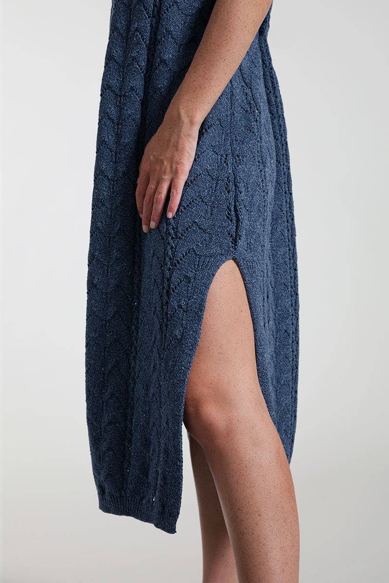Rifò LOLA Abito in Maglia Cotone Jeans Rigenerato 2025