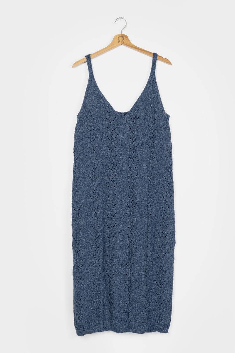 Rifò LOLA Abito in Maglia Cotone Jeans Rigenerato 2025
