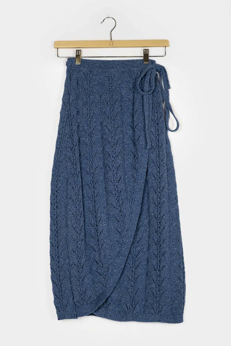 Rifò LAUREN Gonna Donna Cotone Jeans Rigenerato In Linea