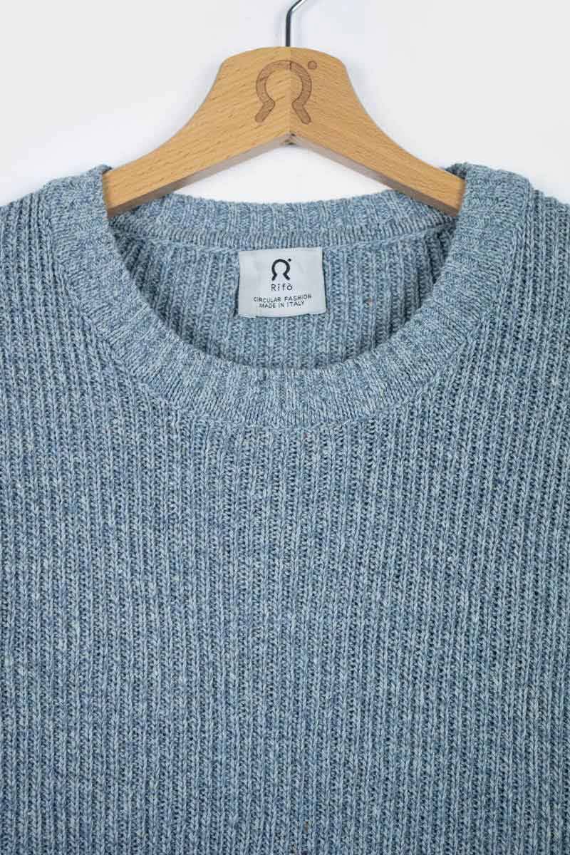 Rifò DARIA Maglia Donna Cotone Jeans Rigenerato Qualità