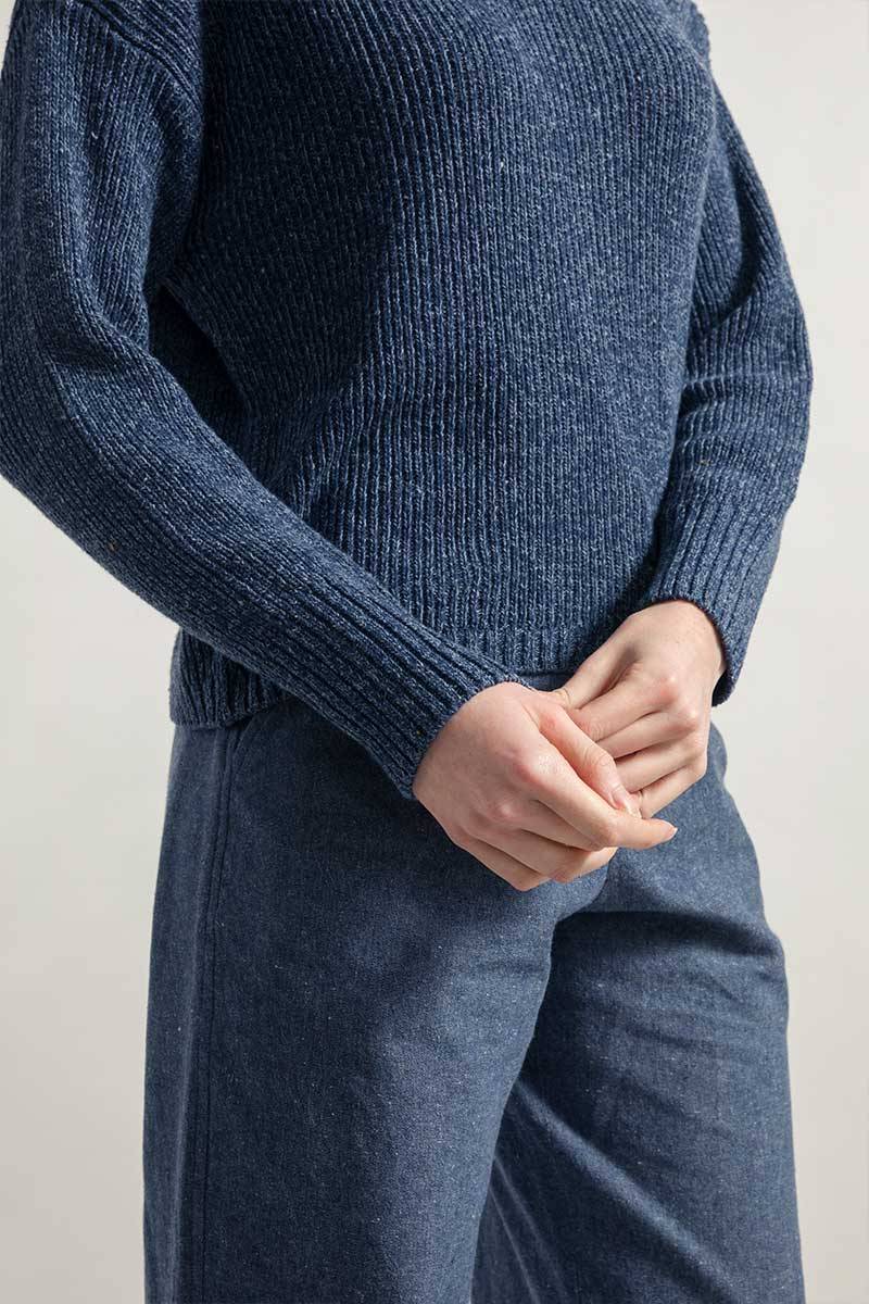 Rifò DARIA Maglia Donna Cotone Jeans Rigenerato Promozione